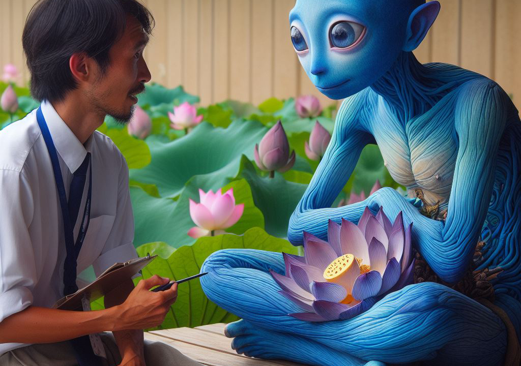 Interview d’un producteur de fleurs de Lotus Bleu