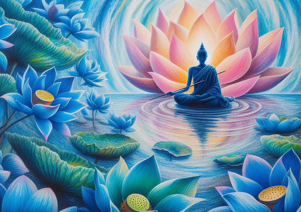 Lotus Bleu et art-thérapie : Une exploration créative à travers la nature